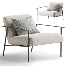 Tracy Fabric Lounge Chair Beige